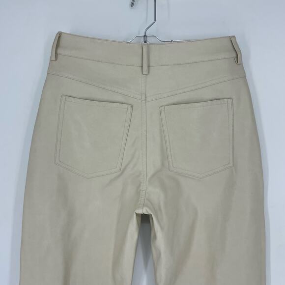 Avec Les Filles Barrel Fit Faux Leather Crop Pants Small - Picture 6 of 9